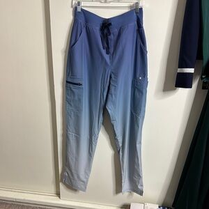 Blue Ombre Scrub Pants